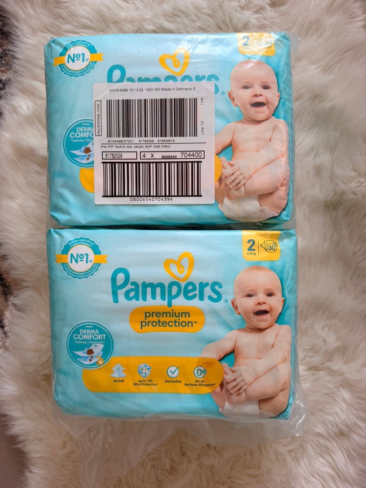 181 Pampers Premium Protection - maat 2, Kinderen en Baby's, Badjes en Verzorging, Ophalen, Zo goed als nieuw