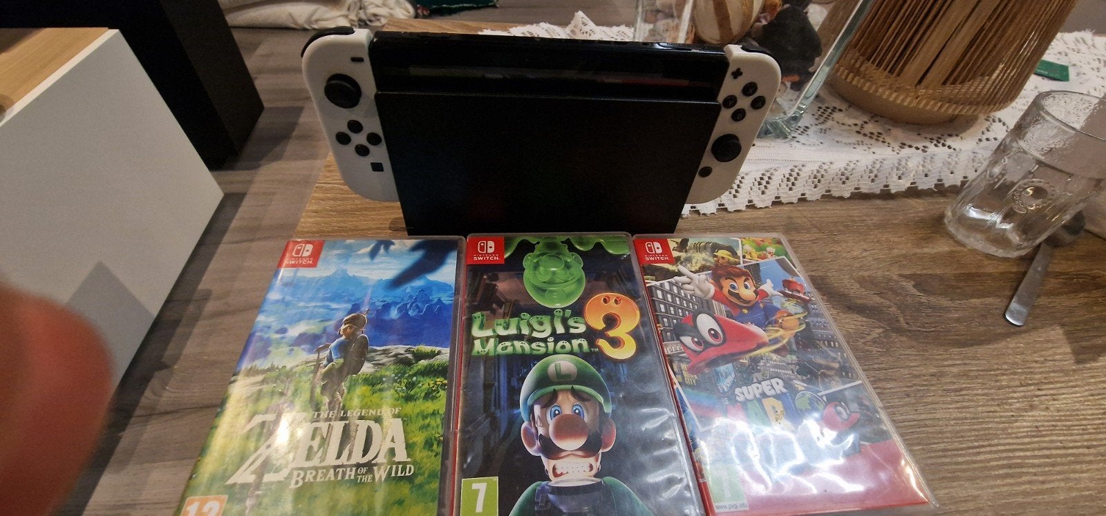 nintendo switch + 3 jeux, Consoles de jeu & Jeux vidéo, Enlèvement, Switch Original