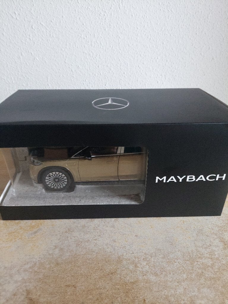 1/18 - NZG - Mercedes Benz Maybach EQS 680 SUV noir/doré, Enlèvement ou Envoi, Neuf