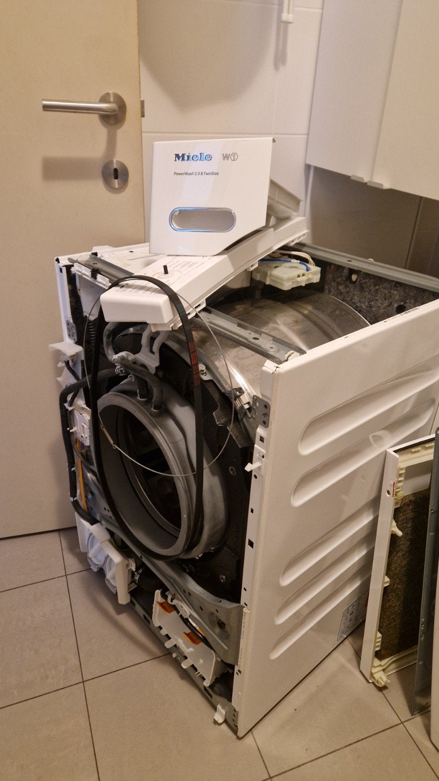 Miele Wmh 121 Wps Powerwash 2.0 & Twindos Wasmachine, Ophalen, Gebruikt, 1600 toeren of meer, Voorlader