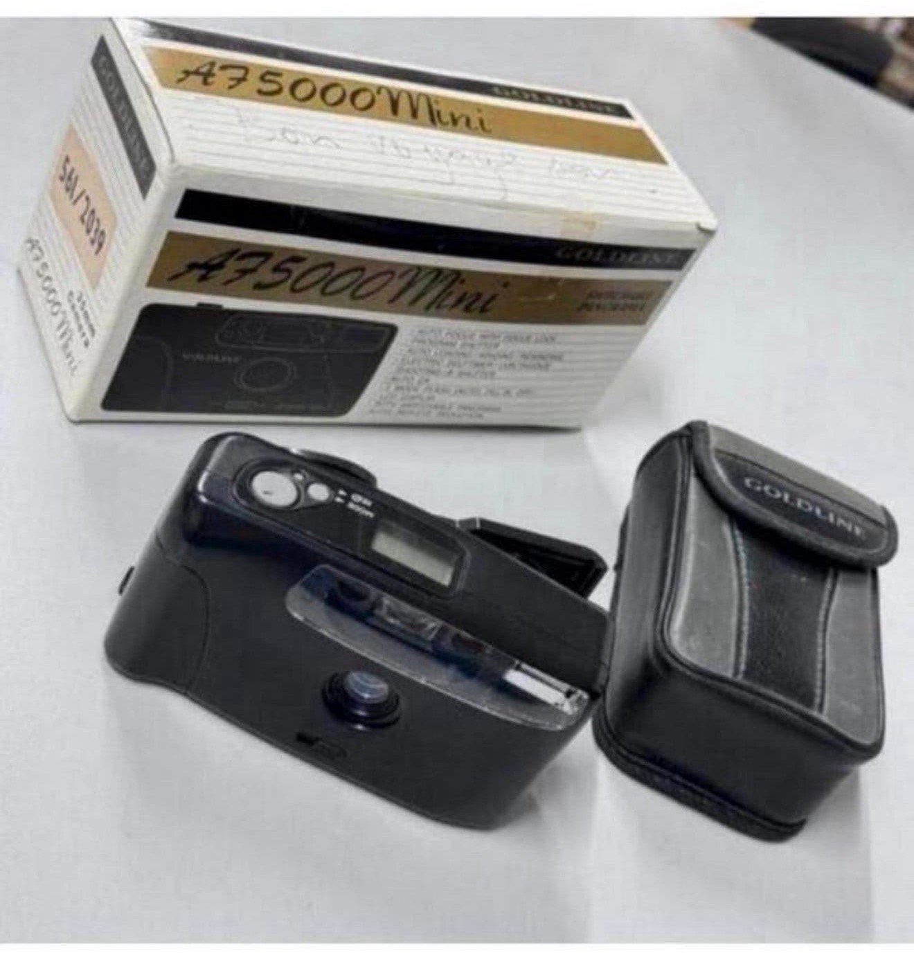Goldline A75000 Mini 35mm Autofocus camera film + doos hoes, Ophalen of Verzenden, Zo goed als nieuw, Compact