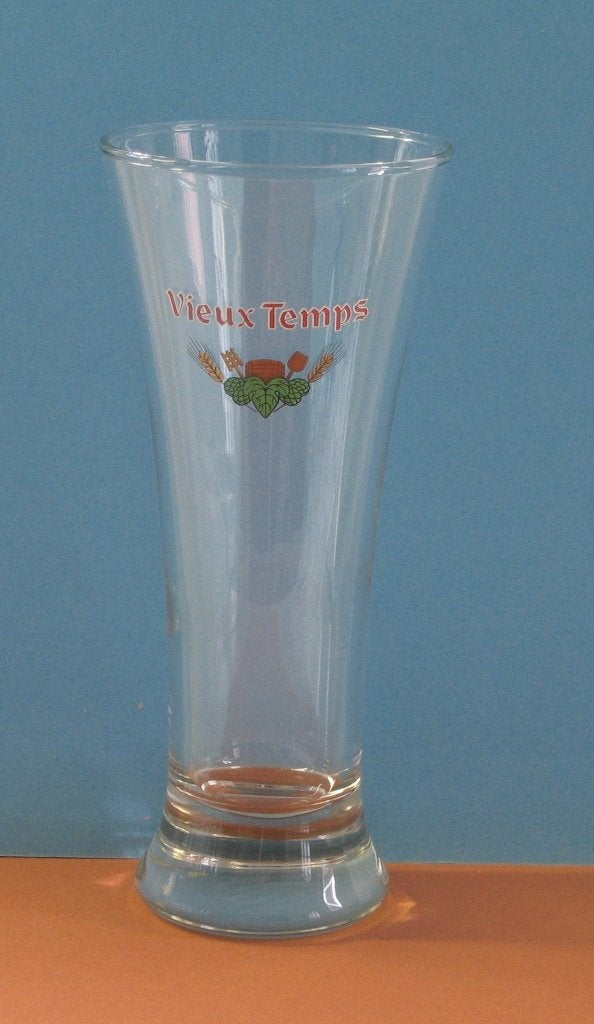 VERRE À BIÈRE VIEUX-TEMPS 109, Enlèvement, Utilisé, Verre ou Verres, Autres marques