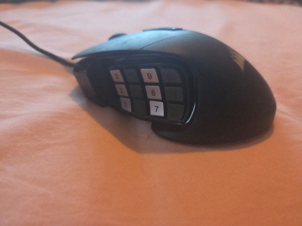 Corsair Scimitar Gaming Muis | 12 Programmeerbare Knoppen, Informatique & Logiciels, Souris, Enlèvement ou Envoi, Comme neuf, Filaire