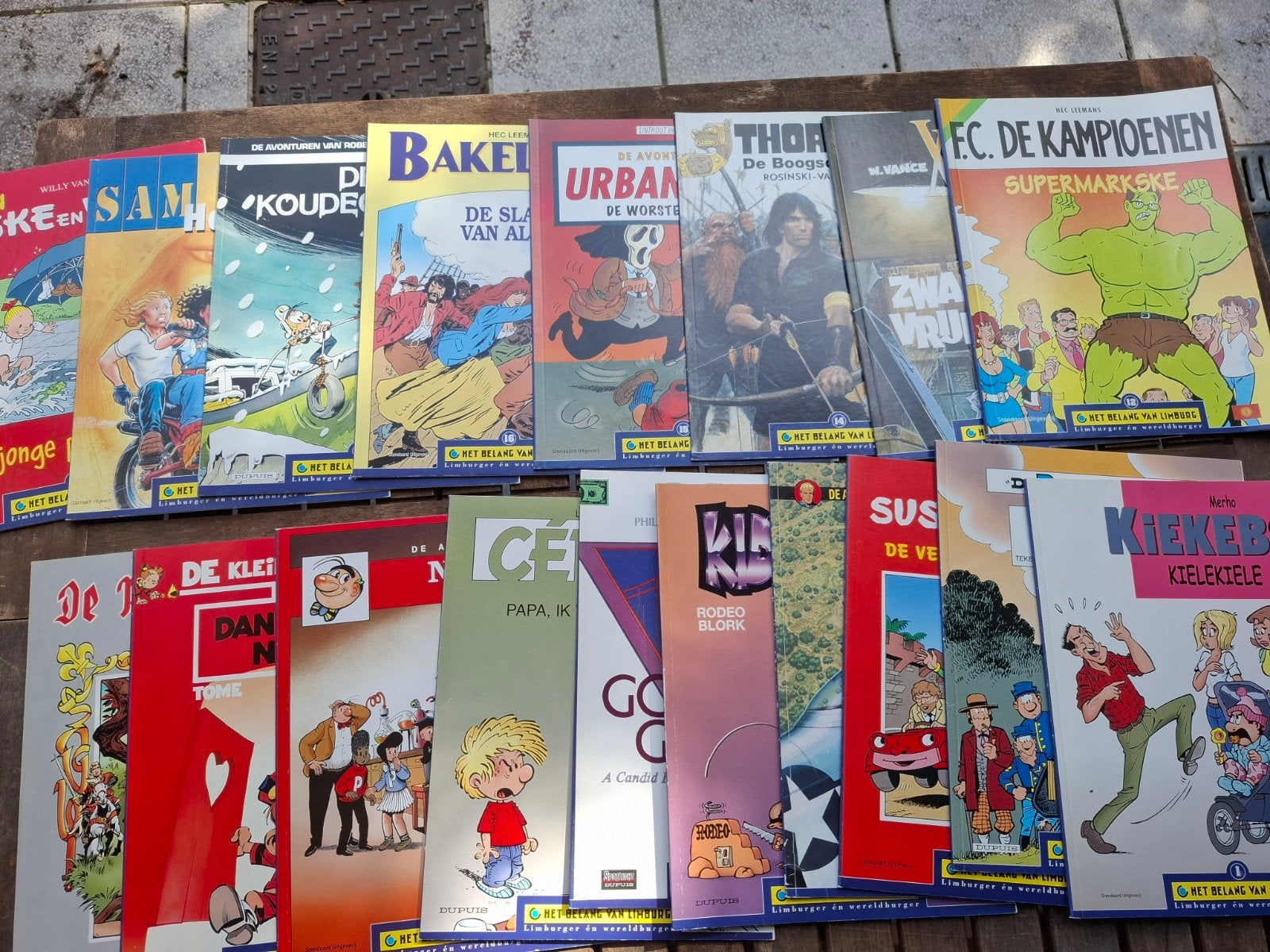 stripboeken uit de reeks van het belang van limburg, Ophalen, Suske en Wiske