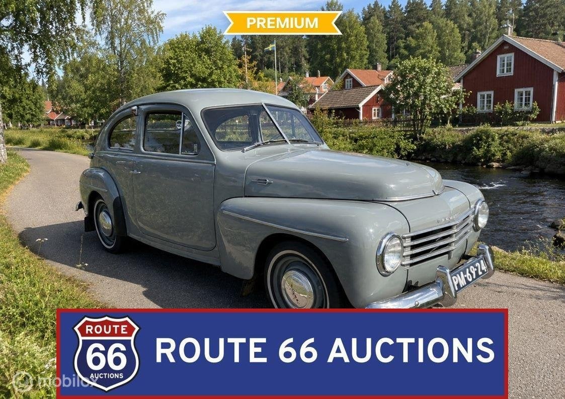 Volvo PV444 | 1955 | Route 66 Auctions, Zwart, Bedrijf, Handgeschakeld, Overige carrosserie