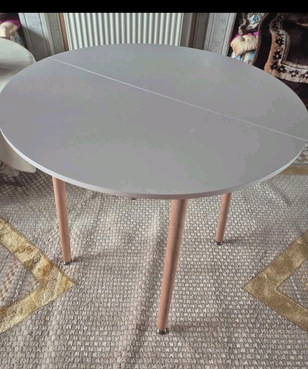 table a manger style nordique/scandinave + 4 chaises, Enlèvement
