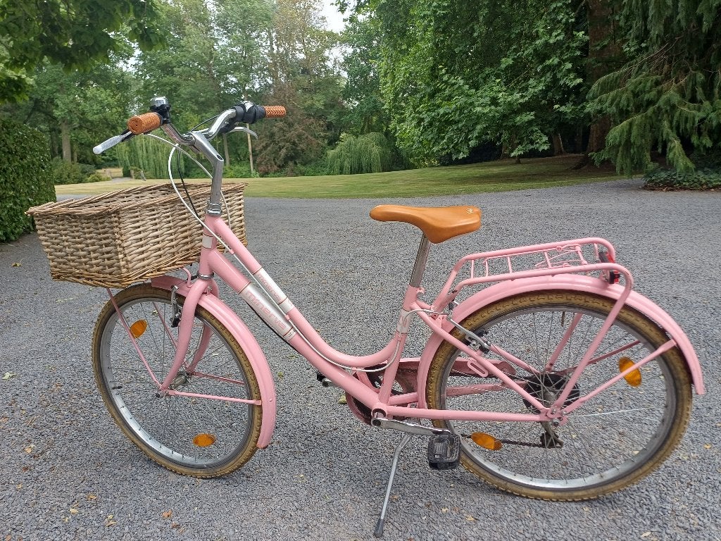 Kinderfiets 24 inch roze, Fietsen en Brommers, Fietsen | Meisjes, Ophalen, Versnellingen, Minerva, Gebruikt