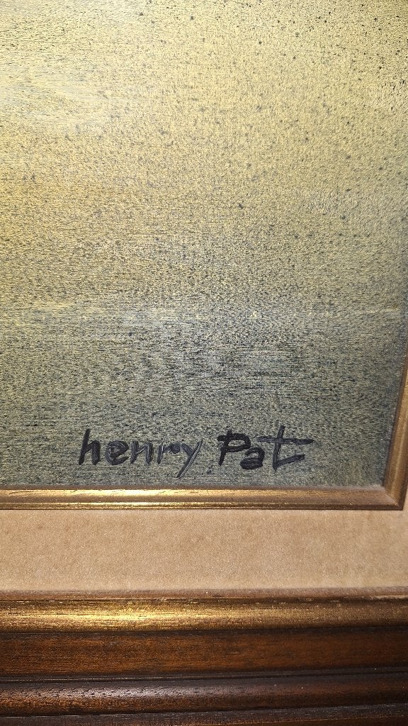 Schilderij ´gestrand´ door Henry Pat, Ophalen, Maritiem / water, Doek, Olieverf
