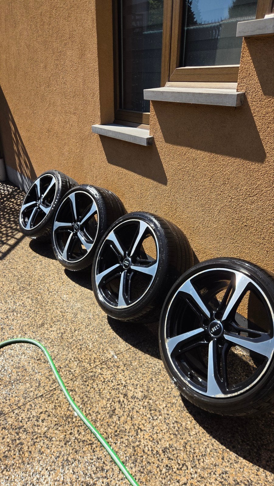 Set van 4 originele 19 inch Audi RS velgen, Velg(en), All Season, Ophalen, 19 inch