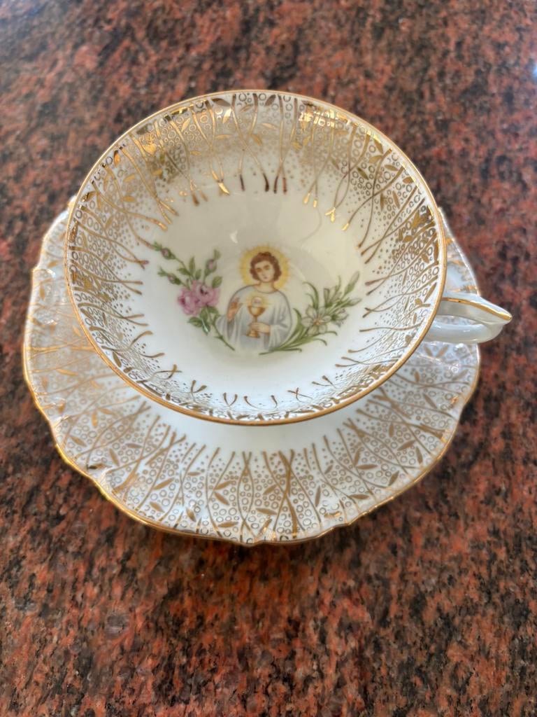 Porselein kopje eerste communie, Antiek en Kunst, Ophalen of Verzenden