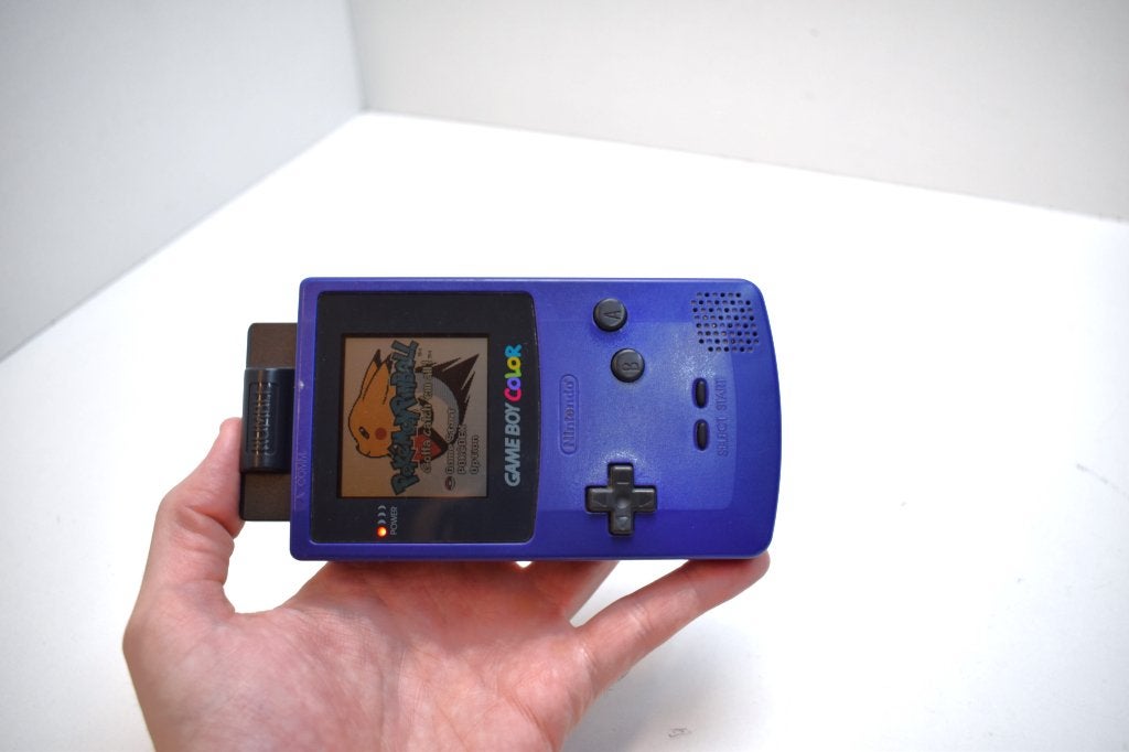 NINTENDO Game Boy Color Purple - POKEMON Pinball Bundle, Games en Spelcomputers, Ophalen of Verzenden, Gebruikt