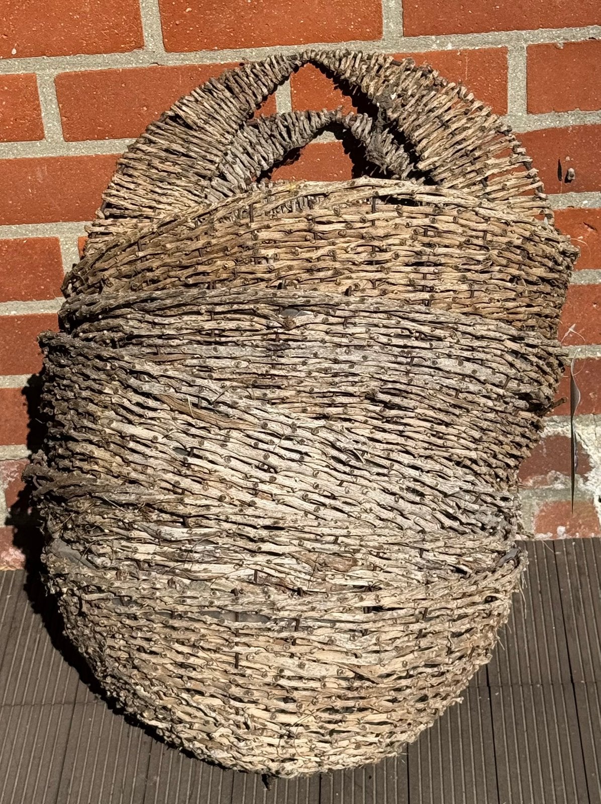Wandmanden in rattan 5 stuks, Ophalen, Gebruikt