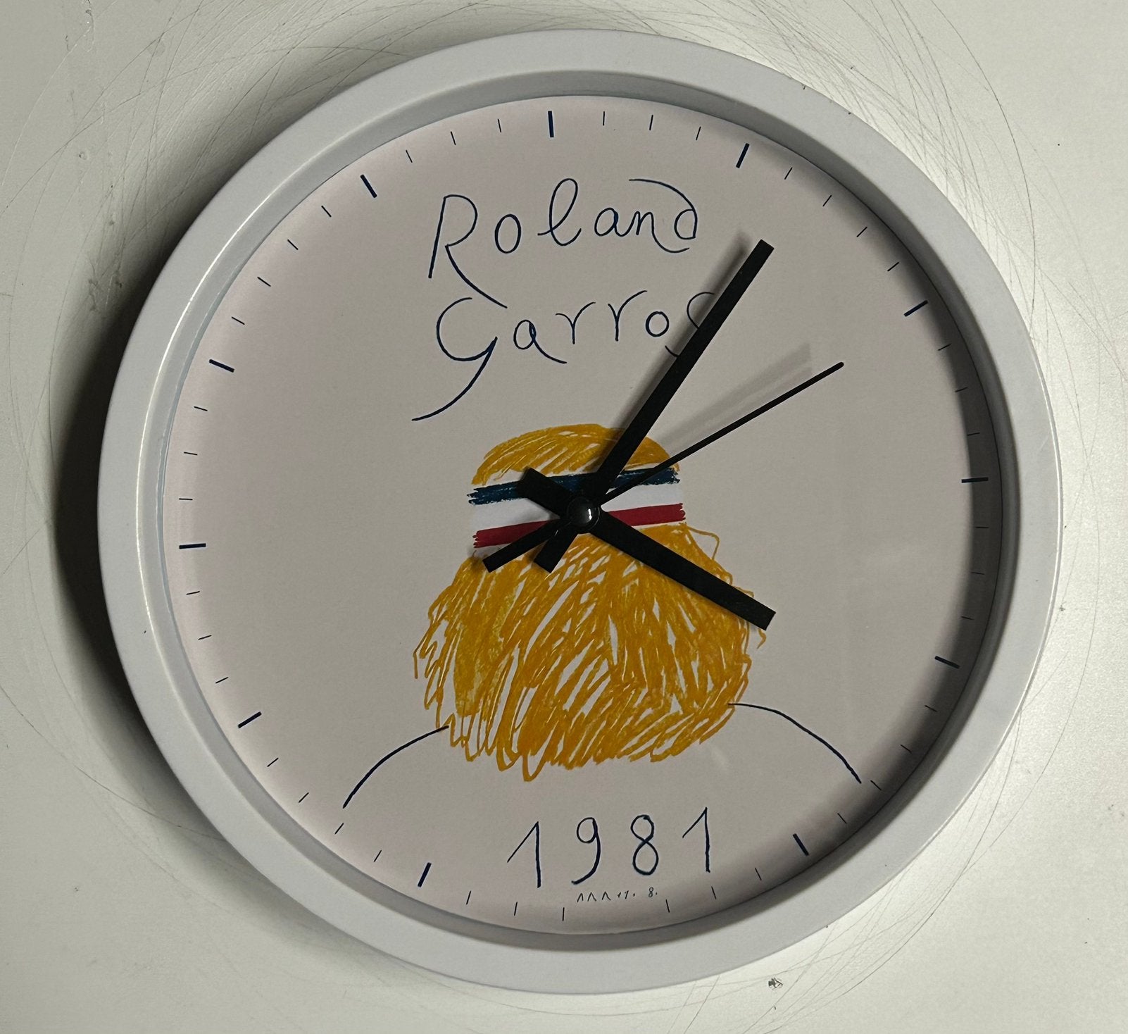 Horloge affiche Roland Garros 1981, Ophalen of Verzenden, Nieuw