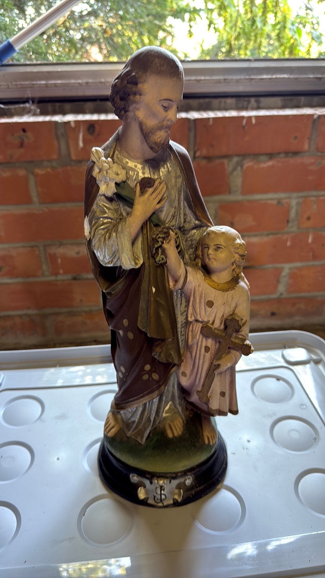 Sint jozef en Jezus, Antiek en Kunst, Antiek | Religieuze voorwerpen, Ophalen