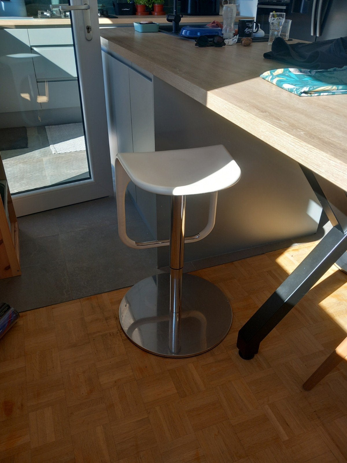 2 tabourets de bar, Maison & Meubles, Synthétique, 2 tabourets, Enlèvement, Utilisé