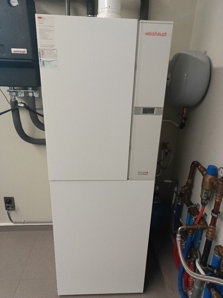Weishaupt hoogrendement gasketel met boiler en regeling, Doe-het-zelf en Bouw, Chauffageketels en Boilers, Ophalen, Gebruikt, 20 tot 100 liter