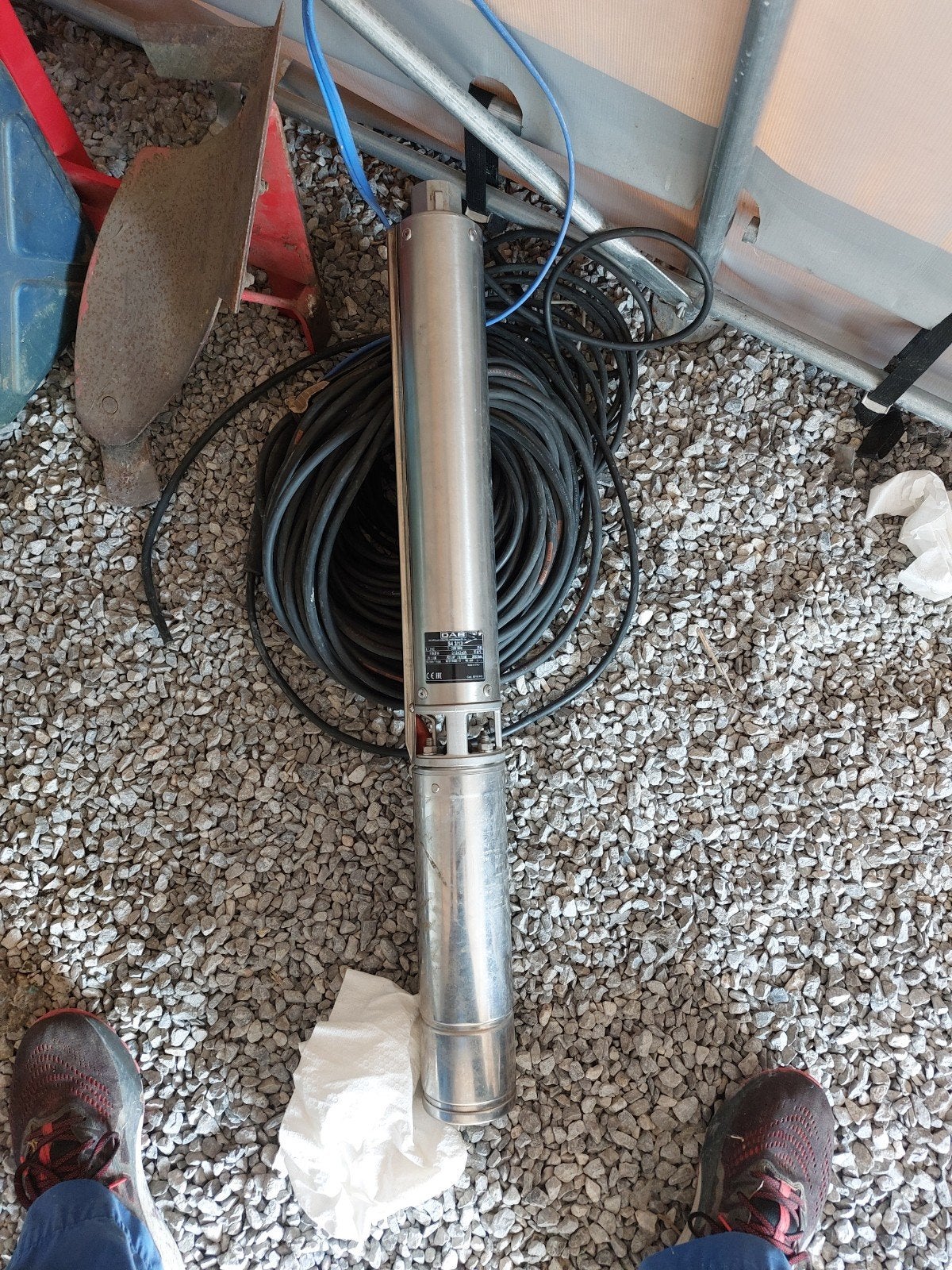 Pompe immergée DAB, Enlèvement