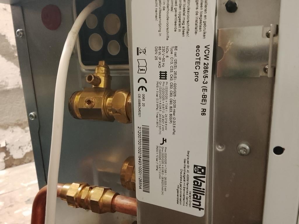 Vaillant cv ketel ecoTec pro met digitale thermostaat, Doe-het-zelf en Bouw, Ophalen