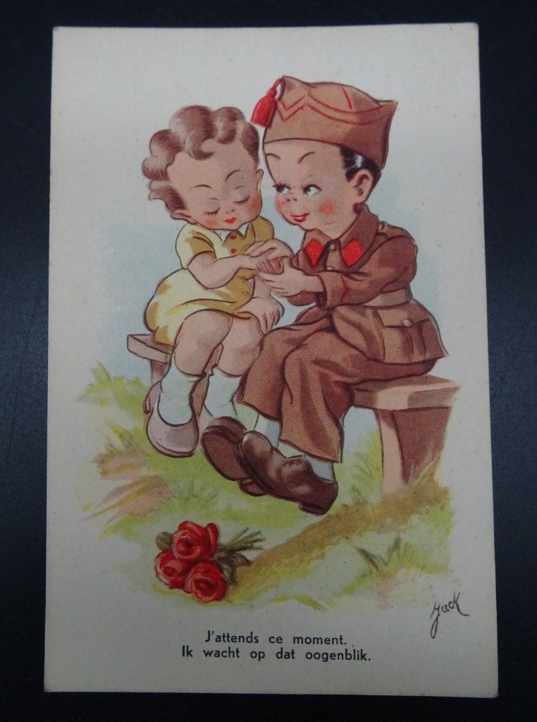 Carte postale belge WW2 (9/9), Enlèvement ou Envoi, Autres, Autres types