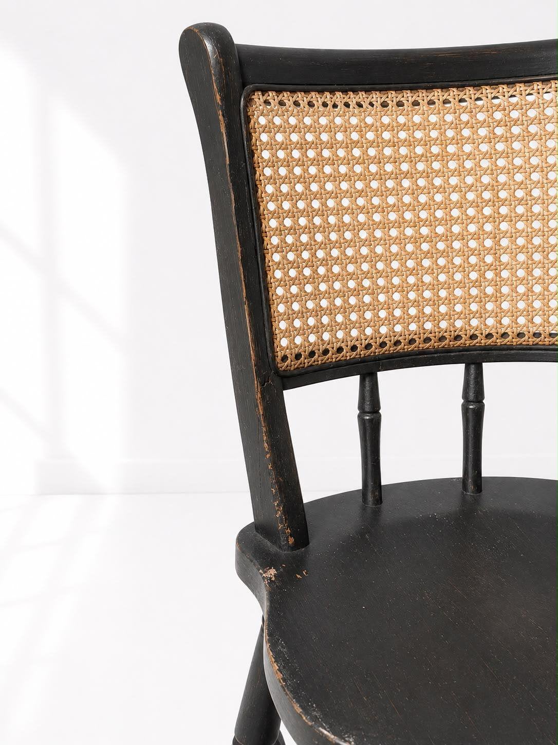 Vintage eetkamerstoelen (4), Maison & Meubles, Enlèvement, Comme neuf, Bois
