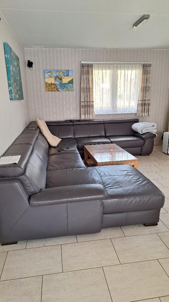Salon 950 euro, Enlèvement, Comme neuf, Cuir, Hoeksalon