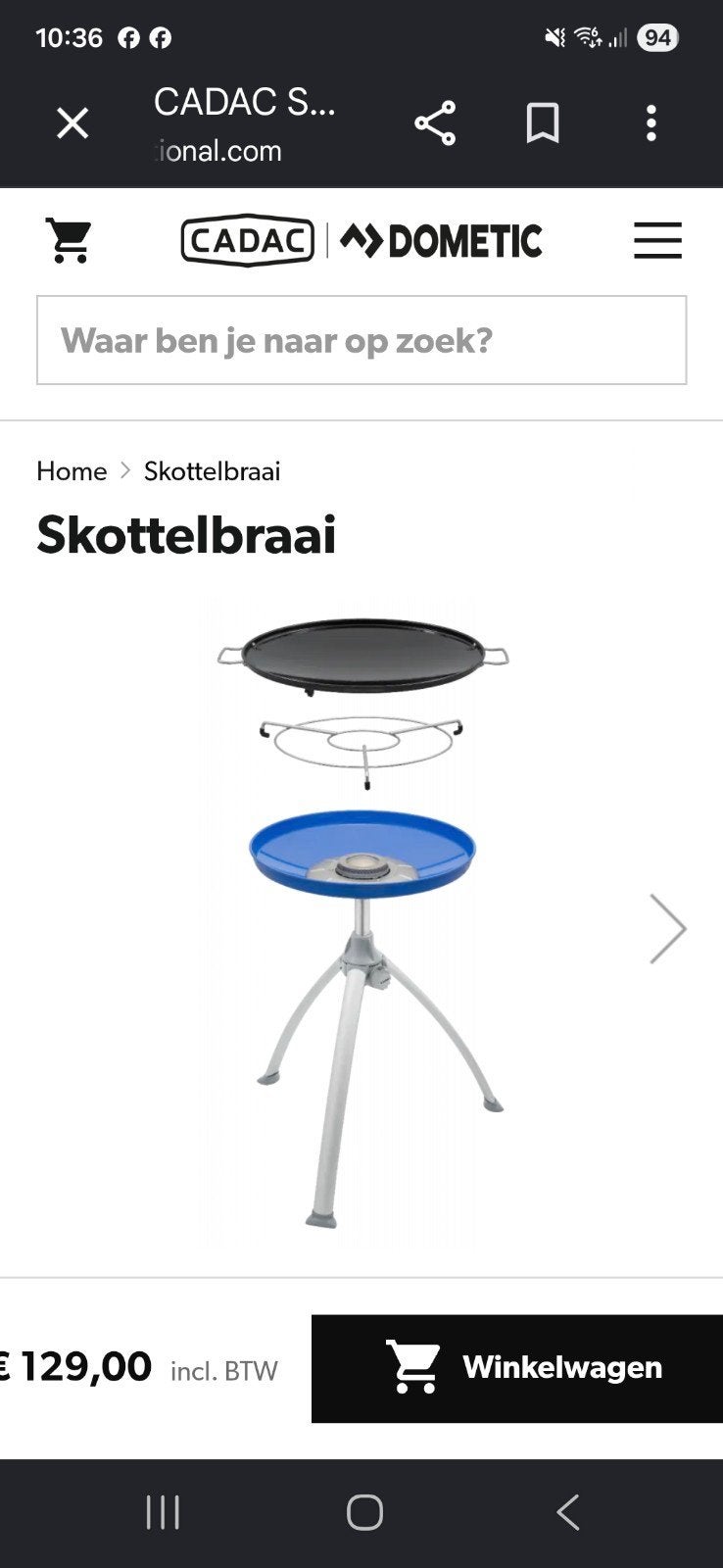 Scottel cadac, Caravans en Kamperen, Ophalen, Gebruikt