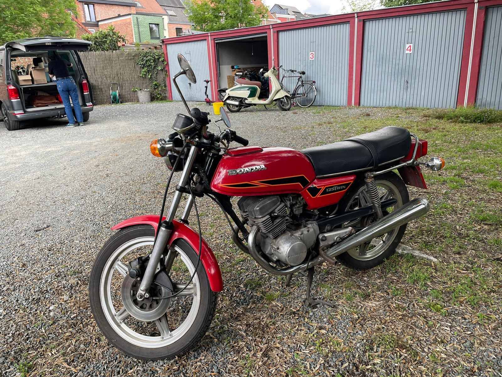 Honda CB 125 Twin oldtimer in goede staat, Tourisme, Occasion, 125 cm³, 2 cylindres