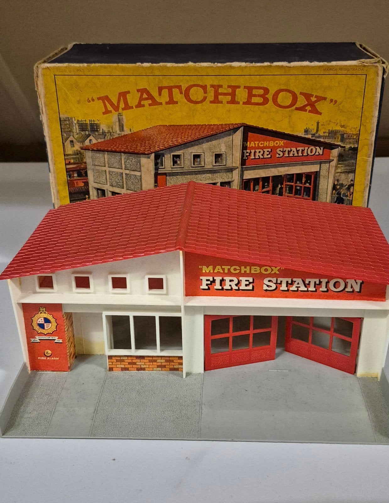 Matchox Lesney MF-1 Fire station 1963., Antiek en Kunst, Antiek | Speelgoed, Ophalen of Verzenden