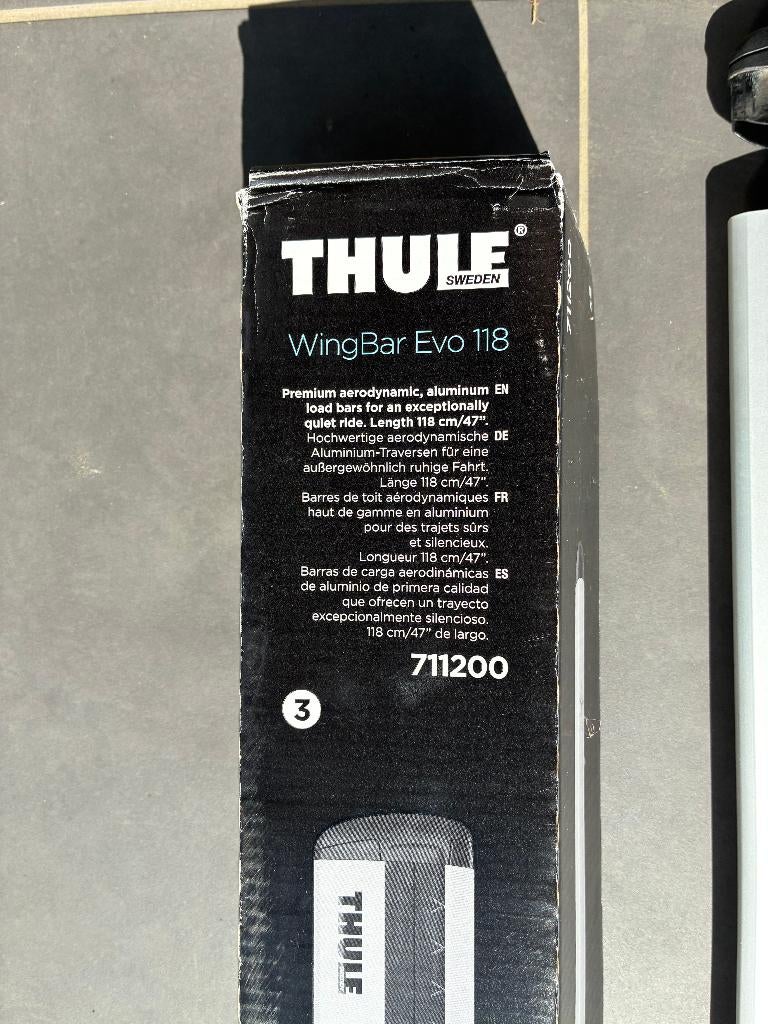 Kit barres de toit pour voiture BMW Thule WingBar Evo 118, Enlèvement, Utilisé