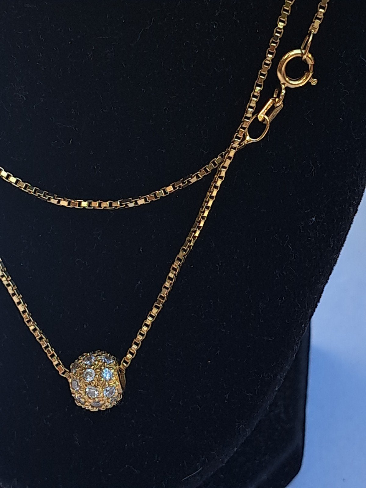 collier et pendentif en or 18k 7,27g 50cm, Bijoux, Sacs & Beauté, Enlèvement ou Envoi, Utilisé, Or, Or