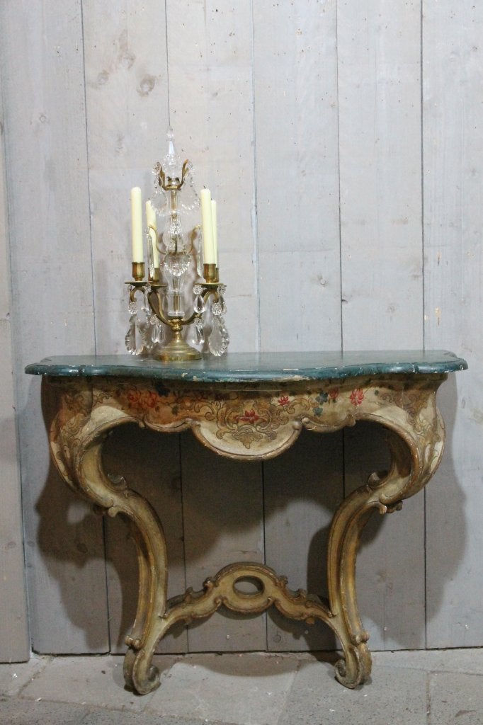 Antieke kleurrijke Franse wandconsole., Antiek en Kunst, Ophalen