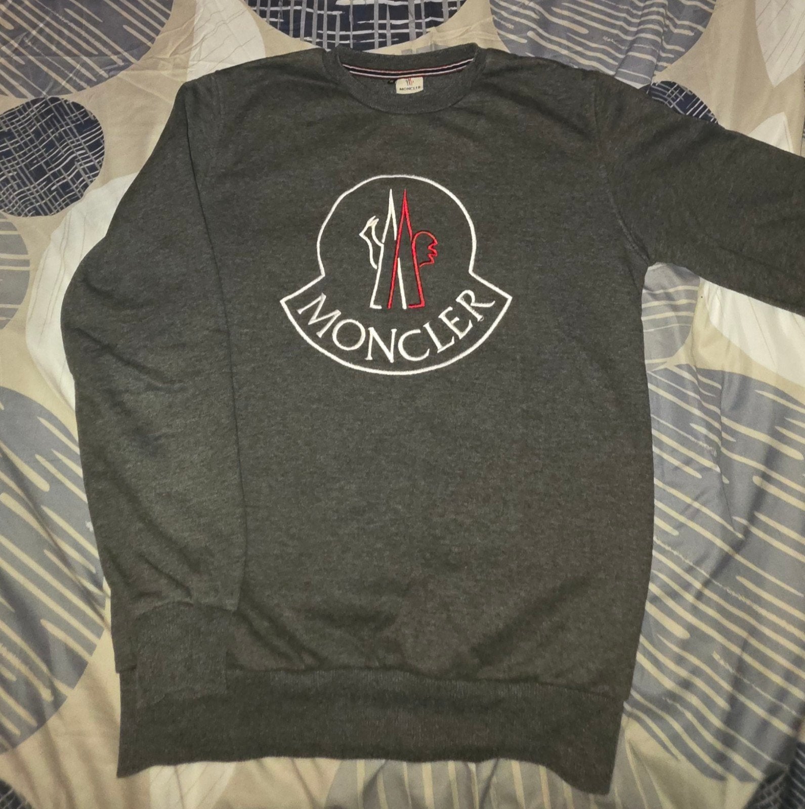 sweater Moncler, Moncler, Maat 48/50 (M), Ophalen of Verzenden, Grijs