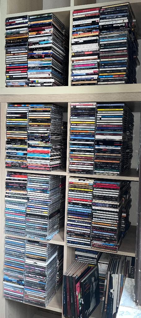 Set van ±1750 cd's (rock, pop, Franse liedjes, folk, enz.), Cd's en Dvd's, Cd's | Overige Cd's, Ophalen, Gebruikt