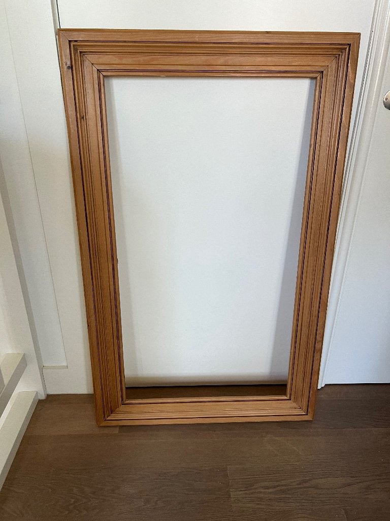 Cadre en bois en teak, Maison & Meubles, Comme neuf, Enlèvement, 50 à 75 cm, 100 à 150 cm