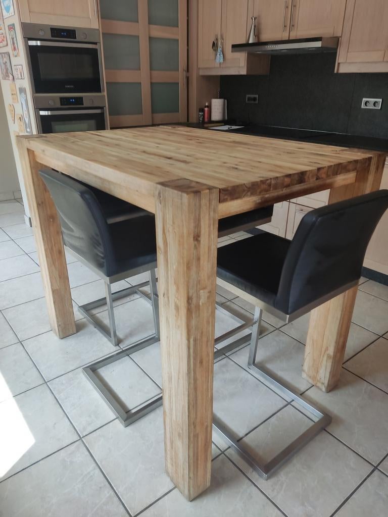 Hoge bartafel + 4 stoelen, Ophalen