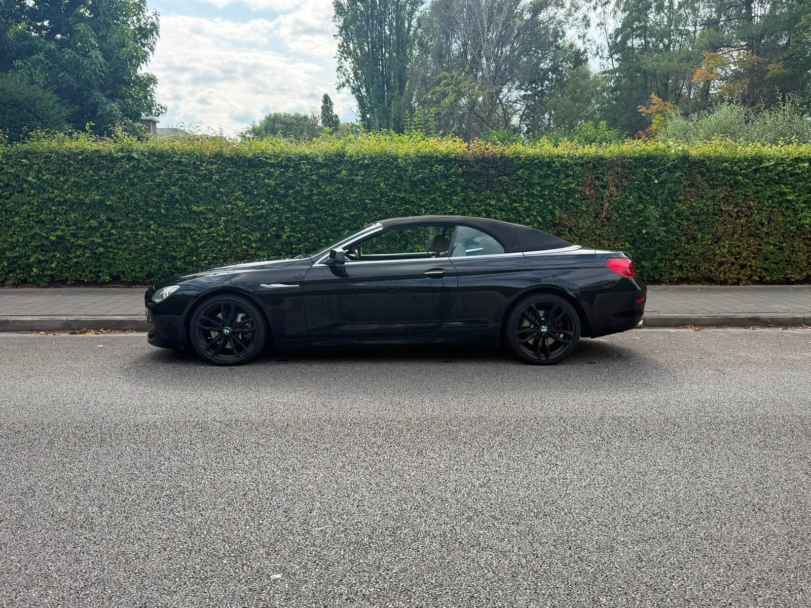Bmw 640i Cabrio, Auto's, BMW, Automaat, Beige, Cabriolet, Zwart