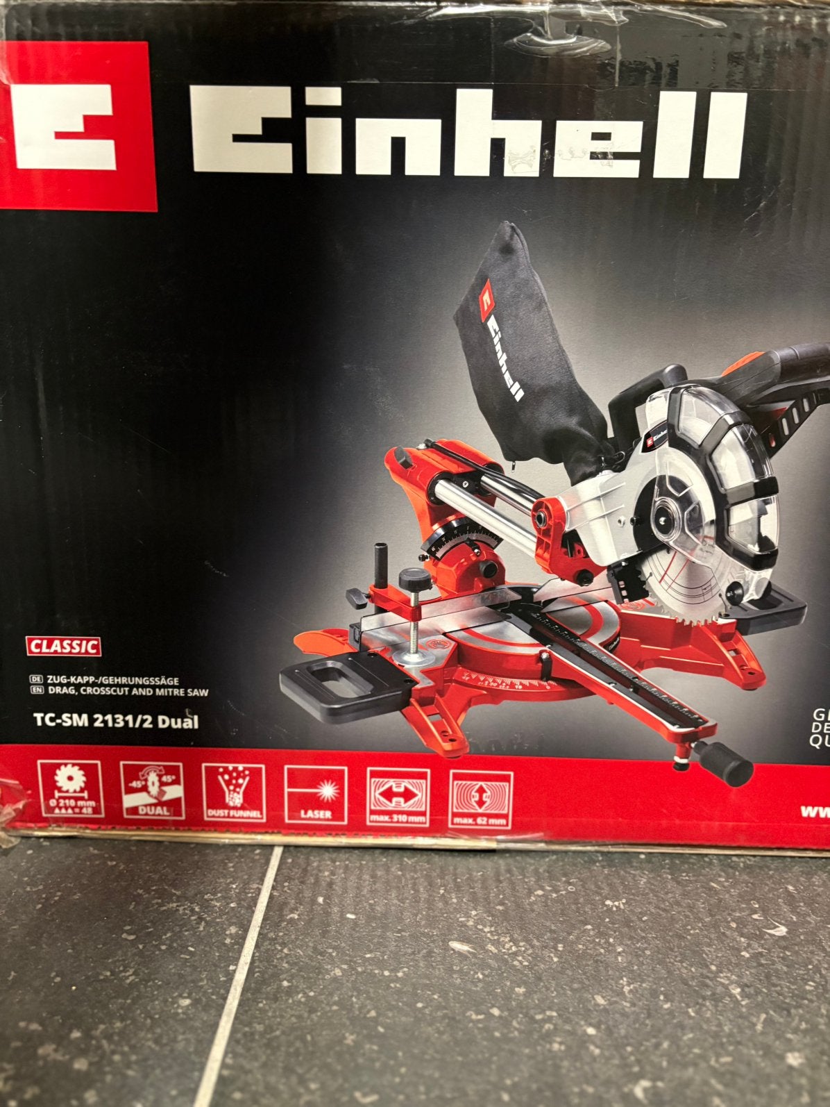 Einhell verstekzaag, Doe-het-zelf en Bouw, Gereedschap | Zaagmachines, Ophalen, Zo goed als nieuw