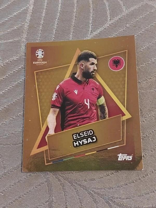 Topps/Sticker/Elseid Hysaj/Albanië/Uefa Euro 2024, Enlèvement ou Envoi, Neuf, Affiche, Image ou Autocollant