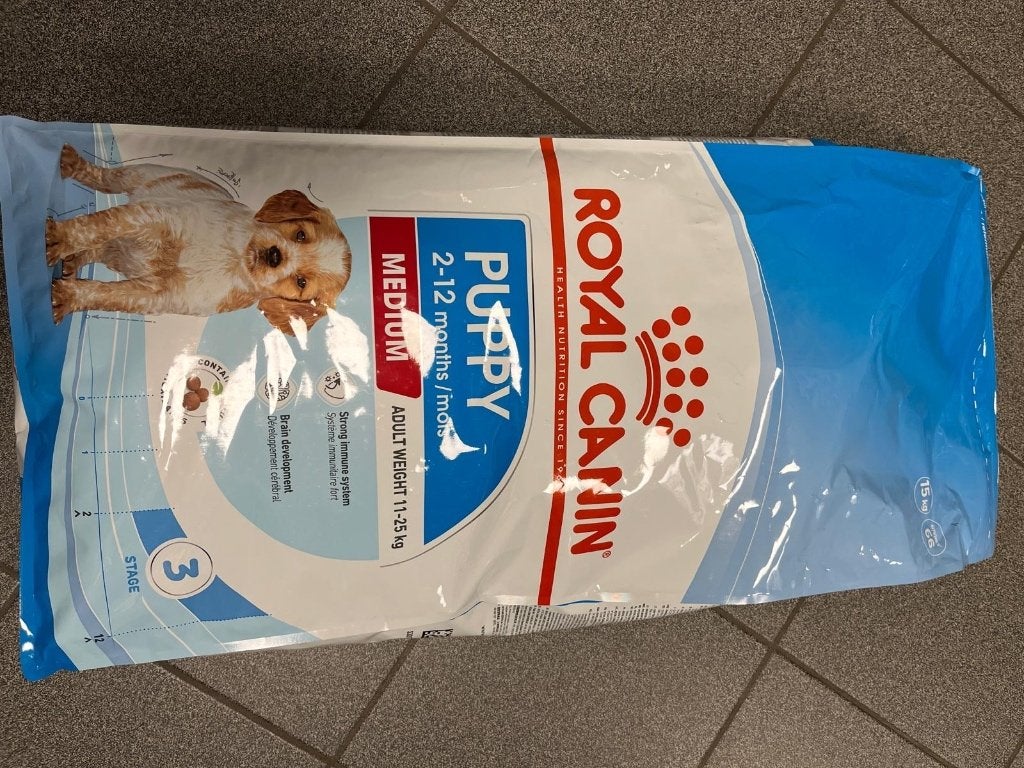 Puppy eten, Ophalen, Hond