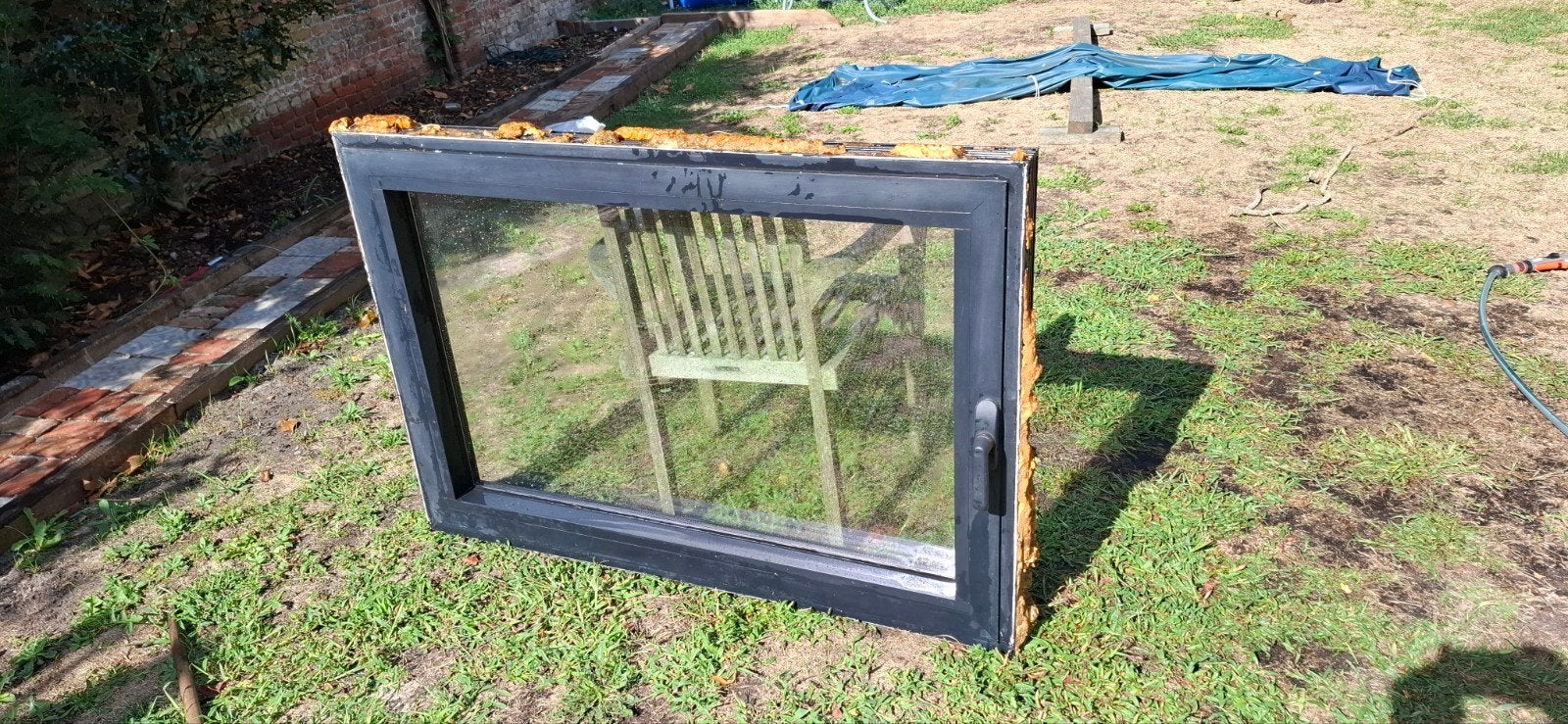 Fenêtre en aluminium Reynaers (130 x 90 cm) - vitrage HR, Bricolage & Construction, Double vitrage, Fenêtre de façade ou Vitre