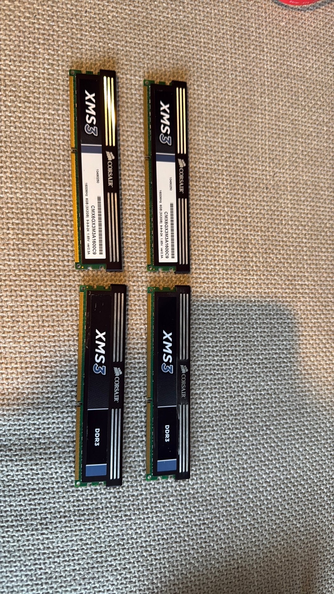 Corsair XMS3 8GB DDR3 RAM, DDR3, Ophalen of Verzenden, Zo goed als nieuw, Desktop