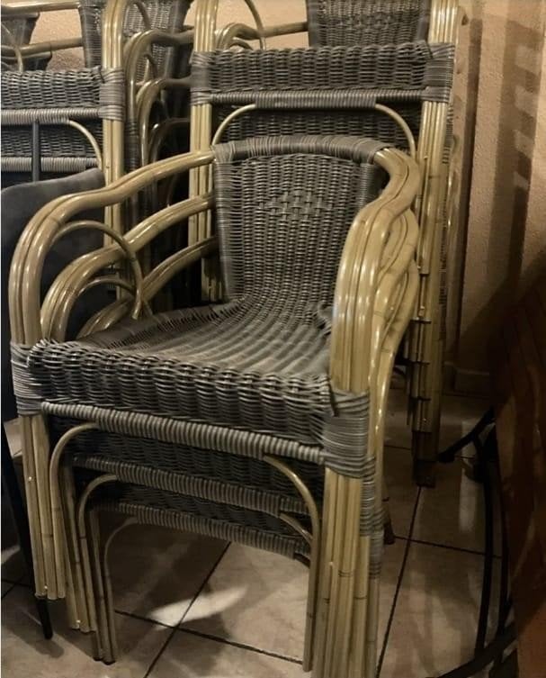 Terras/tuin stoelen te koop (34 stuks), Ophalen, Zo goed als nieuw
