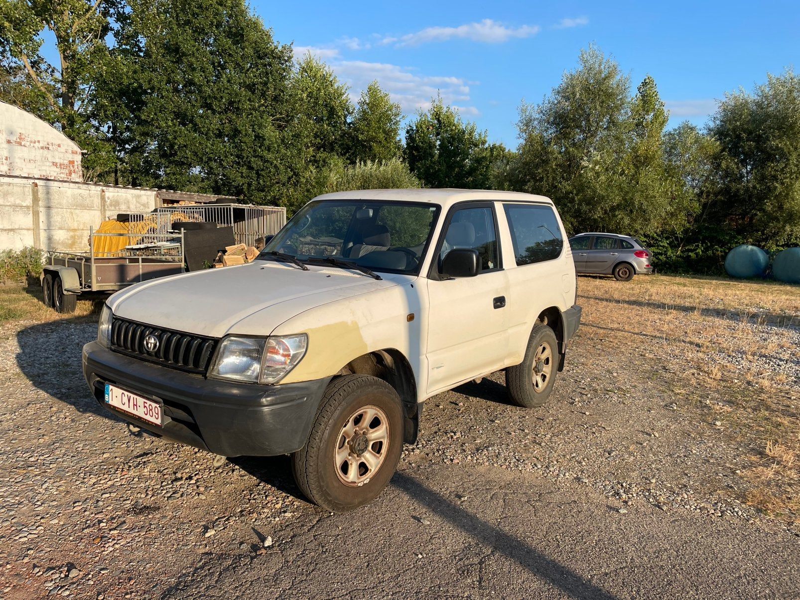 Toyota Landcruiser 1999, Auto's, Wit, Vierwielaandrijving, Particulier, 2 deurs