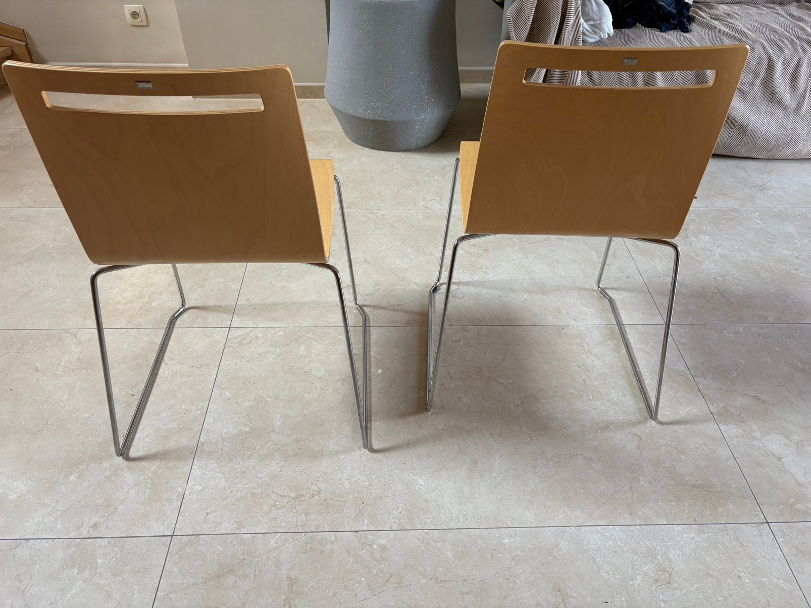Chaise en bois de la marque sedus, Huis en Inrichting, Ophalen, Zo goed als nieuw, Hout, Twee