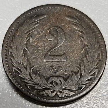 Hongarije : 2 Filler 1895 KM#481 Ref 16935, Postzegels en Munten, Ophalen of Verzenden, Hongarije, Losse munt