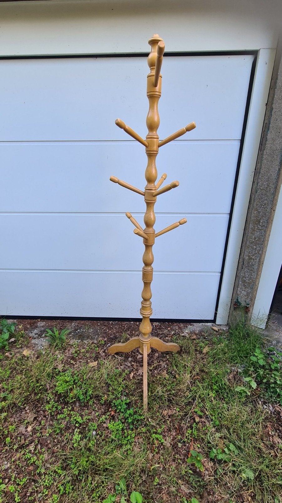 Houten staande kapstok, Ophalen, Gebruikt, Staande kapstok, 150 tot 200 cm