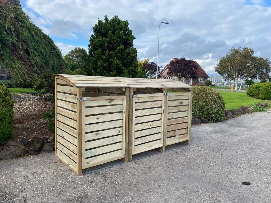 houten kliko ombouw - strakke look, Enlèvement ou Envoi, Neuf, Bois, Stockage de conteneurs