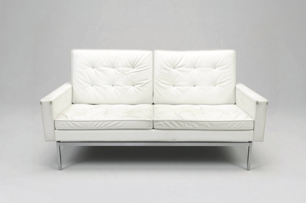 Florence Knoll 2-zits sofa – Knoll International, jaren ’70, Ophalen, Gebruikt, Leer, Vintage