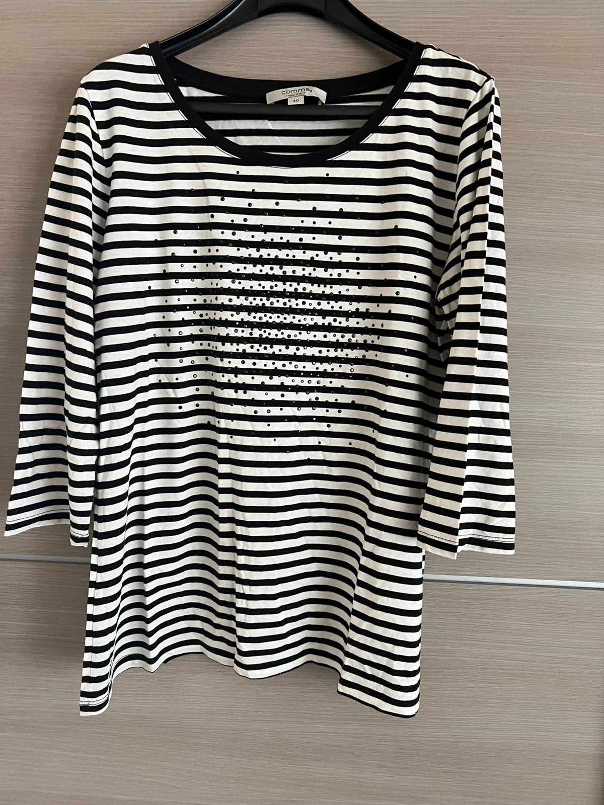 Chemise rayée à virgules taille 40, Enlèvement ou Envoi, Comme neuf, Taille 38/40 (M)