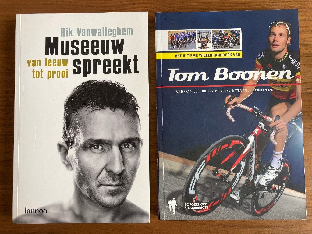 wielerboeken Johan Museeuw en Tom Boonen, Boeken, Ophalen of Verzenden, Zo goed als nieuw, Lopen en Fietsen